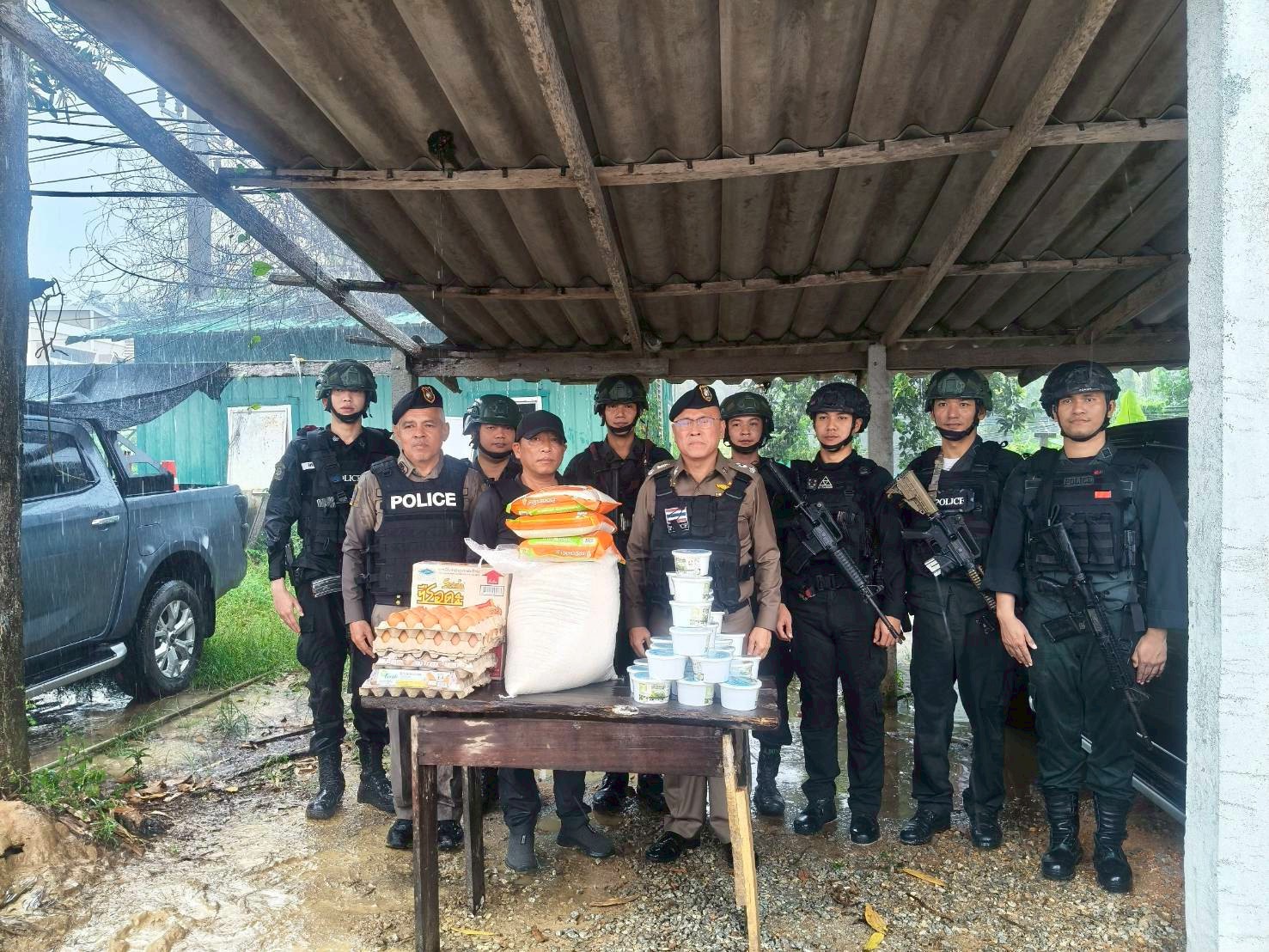 ผู้บังคับการตำรวจภูธรจังหวัดปัตตานี ตรวจเยี่ยมจุดตรวจในเขต สภ.สายบุรี